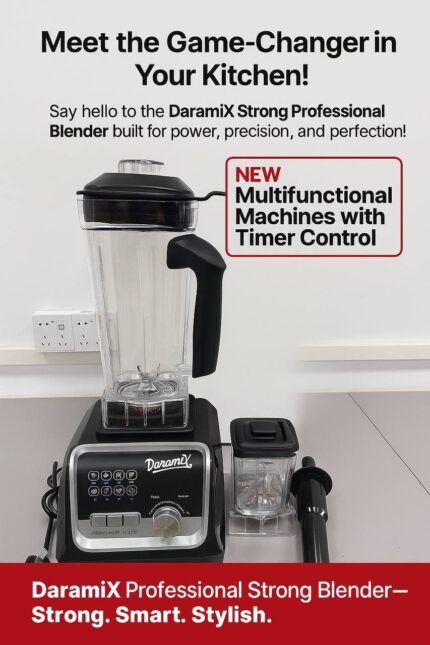 2IN1 DARAMIX HEAVY DUTY PROFESSIONAL ICE CRUSHER DIGITSL BLENDER(2200WATT)