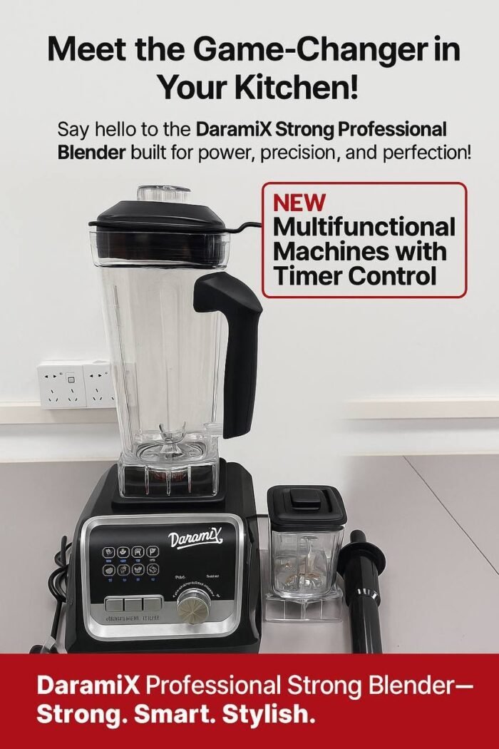 (ON SALES) 2IN1 DARAMIX HEAVY DUTY PROFESSIONAL ICE CRUSHER DIGITAL BLENDER(2200WATT) - Image 2
