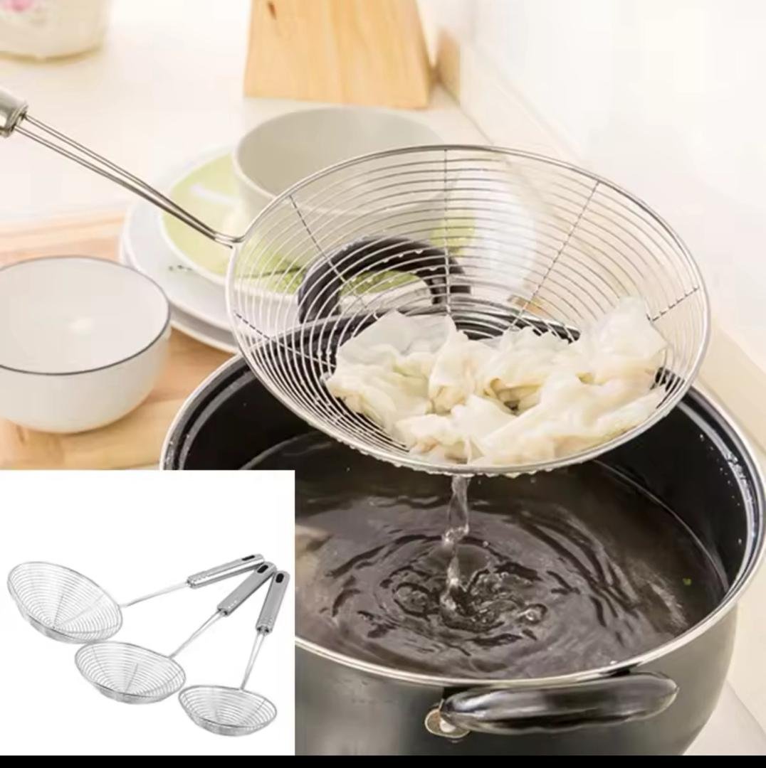 2025/11/1000402270.jpg OVAL SKIMMER STAINLESS STEEL FILTER/STRAINER - Image 1