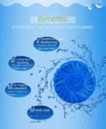 10PC POWERFUL SCENTED TOILET BLUE CLEANER AND DEODORIZER FOR FRESH BATHROOM - Image 4