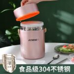 QUALITY STAINLESS STEEL VACUUM THERMAL FOOD FLASK WITH INNER COMPARTMENT - Image 7
