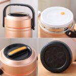QUALITY STAINLESS STEEL VACUUM THERMAL FOOD FLASK WITH INNER COMPARTMENT - Image 6