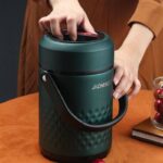 QUALITY STAINLESS STEEL VACUUM THERMAL FOOD FLASK WITH INNER COMPARTMENT DESIGN 2 - Image 5