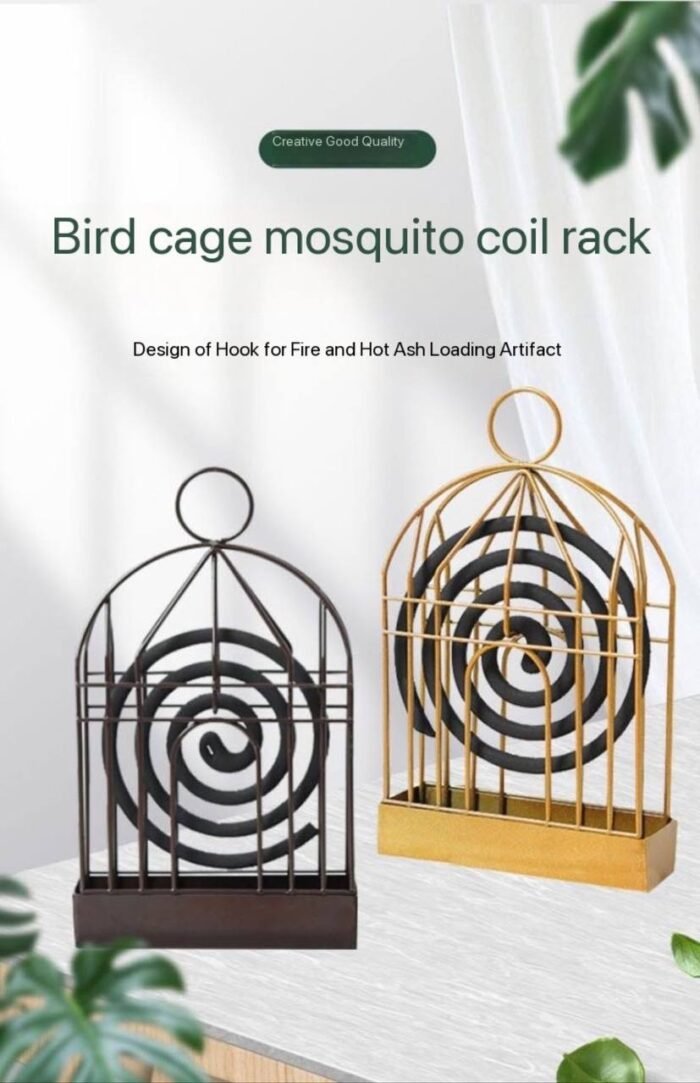 METAL MOSQUITO COIL/INCENSE STAND AND FLOWER HANGING DECOR - Image 5