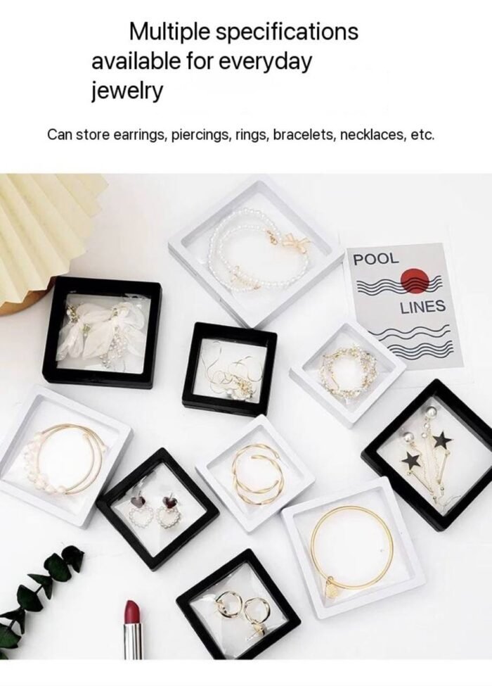 FLOATING FRAME 3D JEWELRY DISPLAY HOLDER BOX ORGANIZER - Image 3