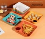 QUALITY THICK CHIPS AND SAUCE DIP PLATE