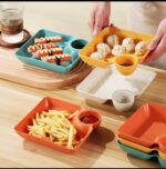 QUALITY THICK CHIPS AND SAUCE DIP PLATE - Image 3