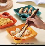 QUALITY THICK CHIPS AND SAUCE DIP PLATE - Image 4