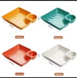 QUALITY THICK CHIPS AND SAUCE DIP PLATE - Image 5