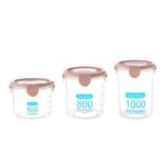 3PC SIZE 600,800,1000ML CEREAL AUR TIGHT CONTAINER,FOOD STORAGE/CANISTER - Image 5