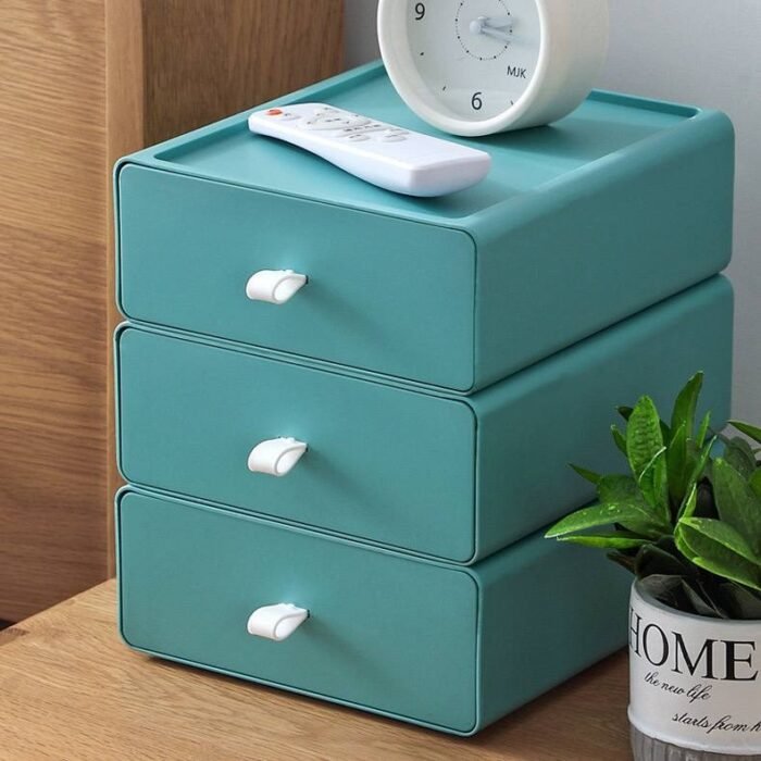 DESKTOP DRAWER STYLE STORAGE BOX(OFFICE DESK SHELF,ORGANIZING CABINET,STORAGE CABINET)
Not the complete layers they stack o,If you want it like that you’ll buy as much as you want - Image 6