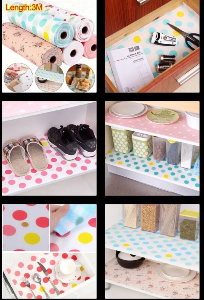 COLORFUL DUSTPROOF AND OILPROOF CABINET,DRAWER,SHELF LINEN 30by500cm - Image 3