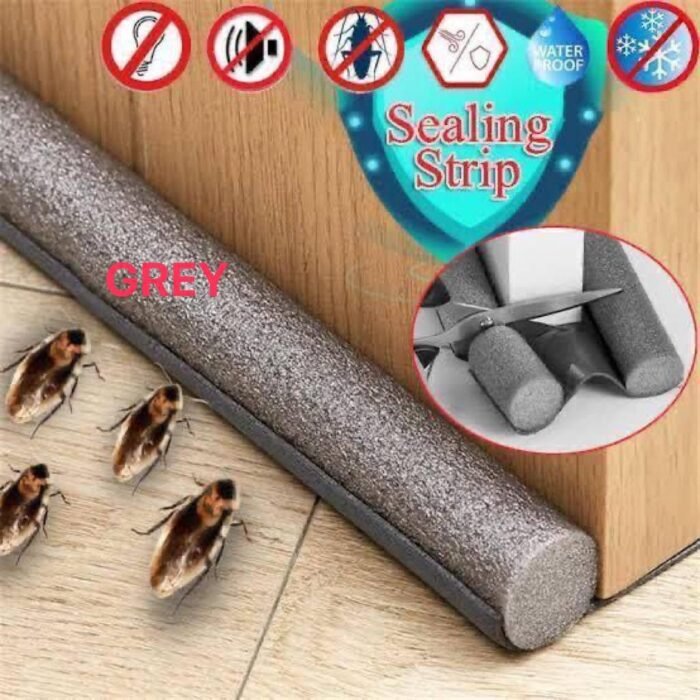 DOOR BOTTOM FOAM SEALING STRIP & COLD/RODENT STOPPER
(A.K.A DOOR STOPPER)LENGTH- 36.5 INCHESDoor Bottom Seal Strip
Under Door Draft Stopper
Anti-Cold Gap
Noise Reduction Tool - Image 4