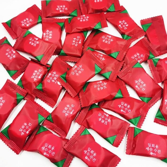 PORTABLE COMPRESSED TRAVEL CANDY CLEANSING BATH TOWEL - Image 2