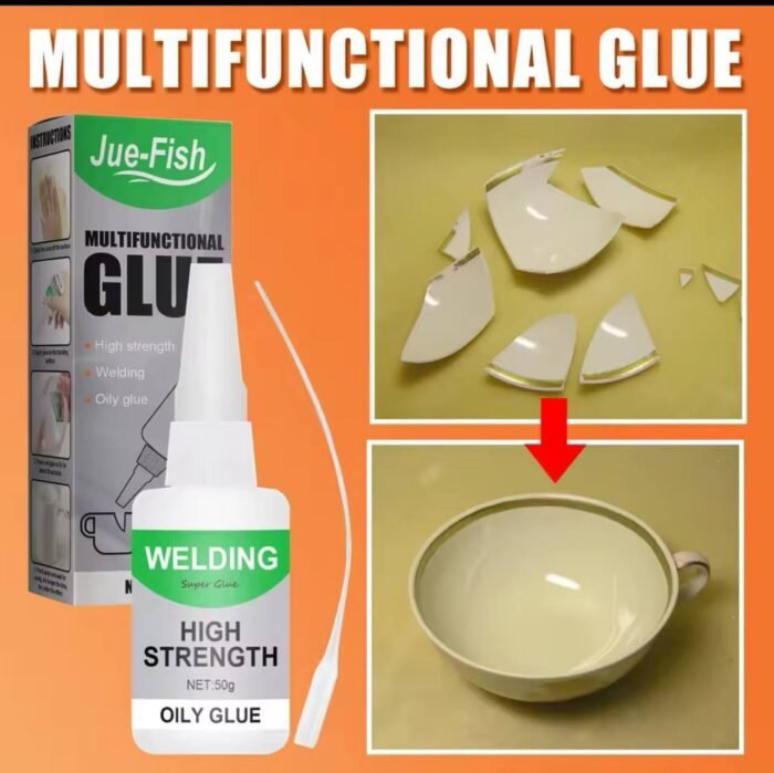 TESTED AND TRUSTEDWELDING HIGH STRENGTH OILY SUPER ADHESIVE GLUE (50G)
Glues instantly on wood, toy, plastic, shoe, ceramic etc - Image 5