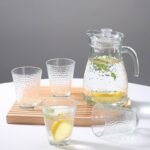 1PC QUALITY WATER JUG AND 4PC DRINKING GLASS CUP DESIGN 3