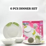 6PC DINNER SET2 SOUP BOWL
2 FLAT PLATE
2 CUP