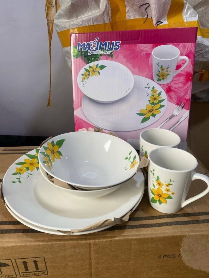 6PC DINNER SET2 SOUP BOWL
2 FLAT PLATE
2 CUP - Image 2