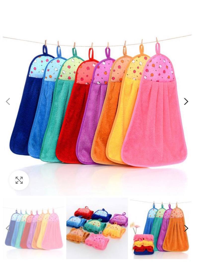 img_1474 10PC BIG SIZE WATER ABSORBENT WALL HANGING KITCHEN TOWEL/NAPKIN - Image 1