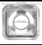 10PCS THICK SQUARE HIGH-TEMPERATURE ALUMINUM FOIL GAS COOKER PROTECTOR - Image 4