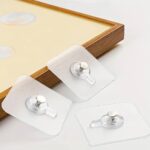 ADHESIVE PIN TRANSPARENT WALL HOOK DESIGN 2 (12pc) - Image 2