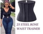 ORIGINAL QUALITY BREATHABLE LATEX HOUR GLASS SHAPE 25 STEEL BONEThe work of 25 steel bone is not only to control and burn tummy fat but also help you Shape your waist line giving you that hour glass shape and perfect figure