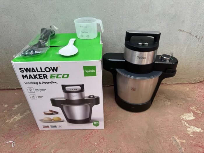 6LTR SYINIX MULTIFUNCTIONAL SWALLOW MAKER ECO(COOKING AND POUNDING) 9000W HEATING,10000W POUNDING POWER CONSUMPTION) - Image 2