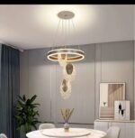 (ON SALES)SIMPLICITY MODERN INTELLIGENT DECORATIVE LUMINOUS LED CHANDELIER LIGHT Design 8Perfect for living room,Dinning space,Bedroom