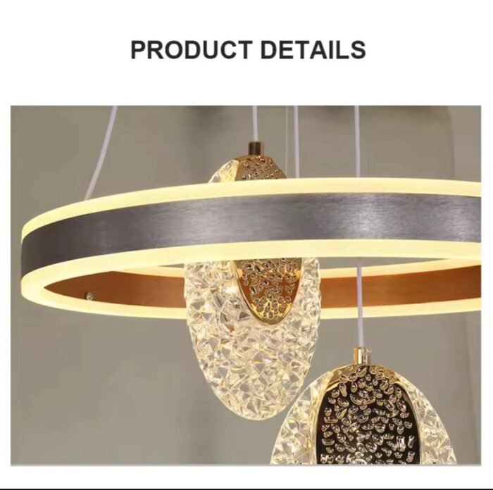 (ON SALES)SIMPLICITY MODERN INTELLIGENT DECORATIVE LUMINOUS LED CHANDELIER LIGHT Design 8Perfect for living room,Dinning space,Bedroom - Image 4
