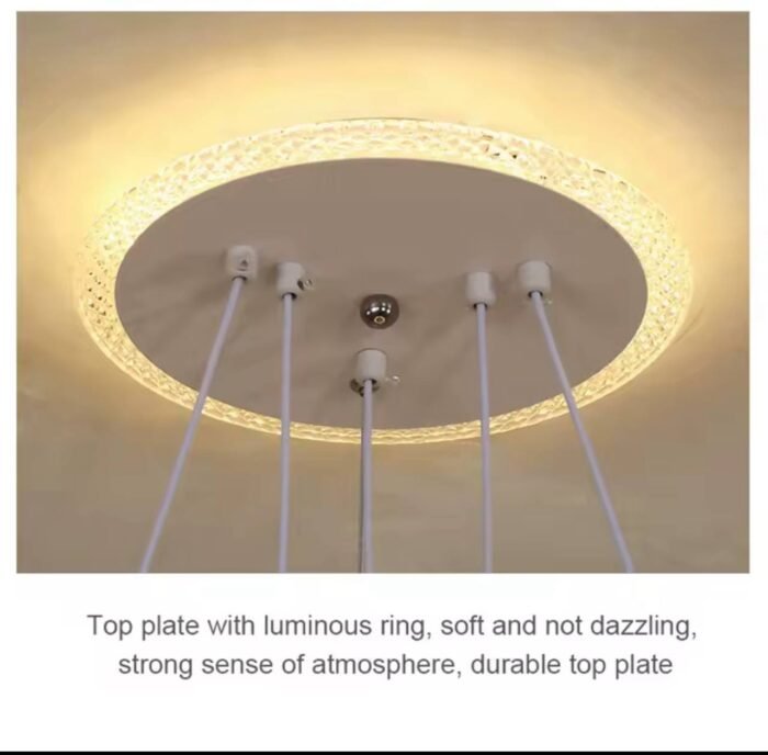 (ON SALES)SIMPLICITY MODERN INTELLIGENT DECORATIVE LUMINOUS LED CHANDELIER LIGHT Design 8Perfect for living room,Dinning space,Bedroom - Image 5