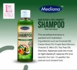 MEDIANA HAIR REPAIR&ANTI DANDRUFF SHAMPOO-It instantly detangles all hair types.
-It has natural components that are hair boosters.
-It is effectively made to protect your hair (Natural /Synthetic) from damages. - Image 2