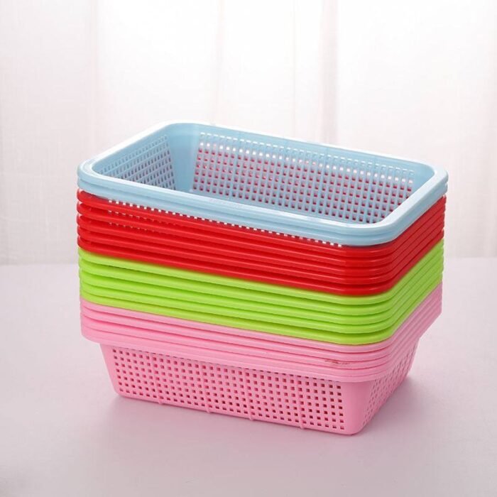 (ON SALES) QUALITY THICK SQUARE SHAPE FRUIT/VEGGIES STORAGE BASKET/SIEVEPERFECT FOR SOUVENIR - Image 2