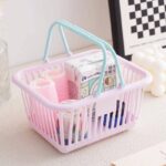 CUTE MINI LAUNDRY/TOILETRIES BASKET Souvenir
You can keep your makeup,makeup kit,skin care product,perfect for office space,kitchen and bathroom 
Also perfect for aesthetics 
PERFECT FOR SOUVENIR - Image 6
