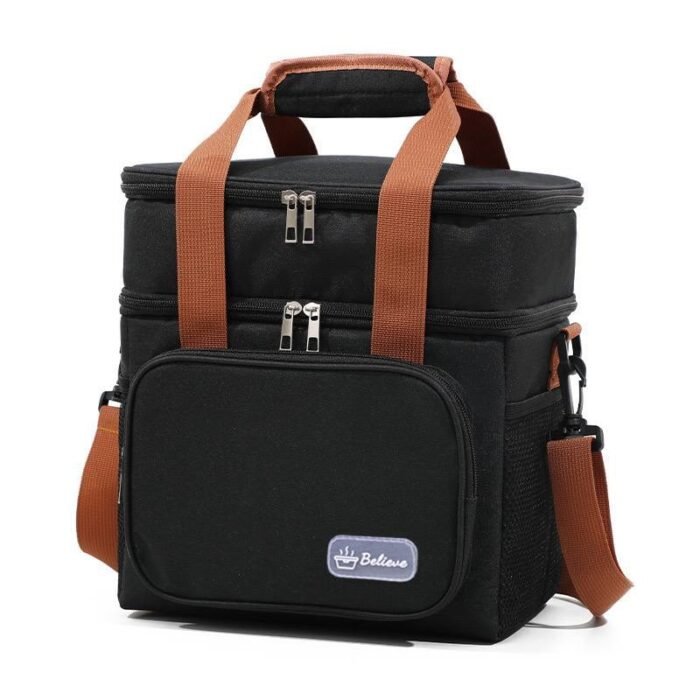2 LAYER BIG SIZE COMPARTMENT INSULATED LUNCH BOX DESIGN 3 - Image 2