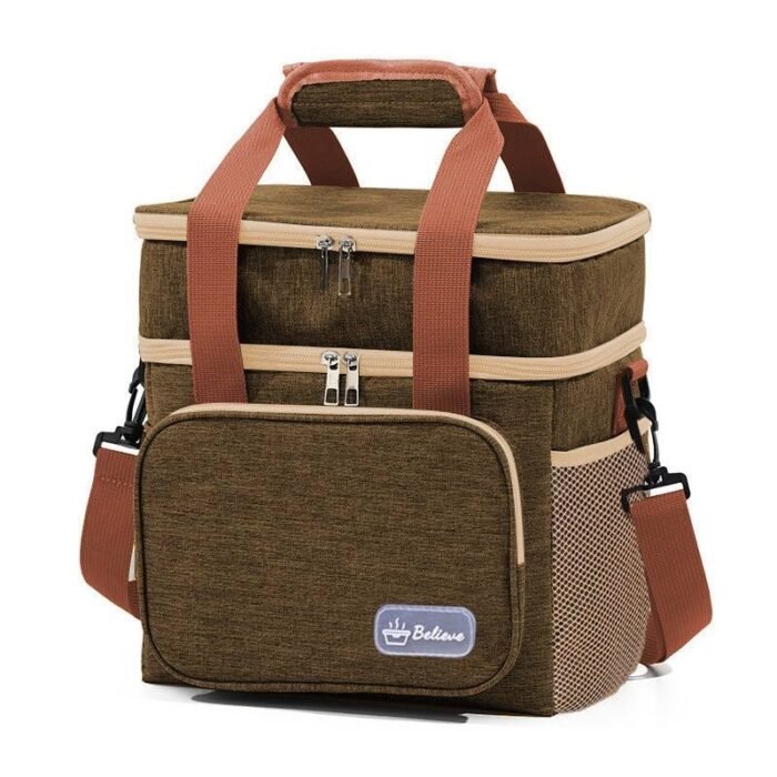 2 LAYER BIG SIZE COMPARTMENT INSULATED LUNCH BOX DESIGN 3 - Image 5