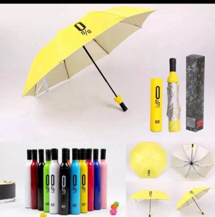 FOLDABLE BOTTLE SHAPE UMBRELLA WITH COLOR BOX
Comes in different colors