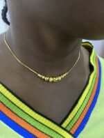 QUALITY NON TARNISH SUNBELLE FASHION BALL CHAIN AND EARRING SET