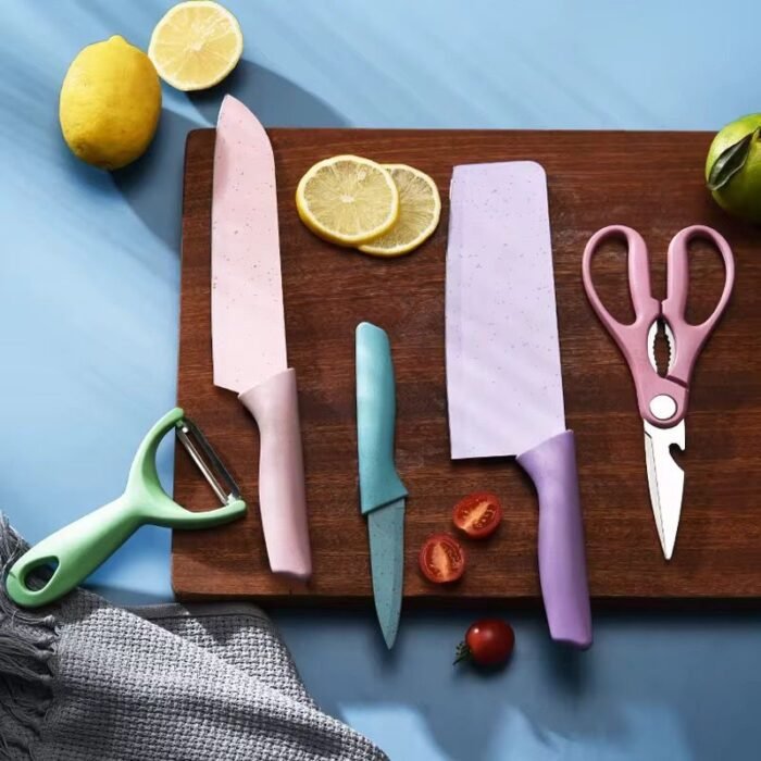 5PC KNIFE SET,SKIN PEELER AND CHICKEN SCISSORS - Image 2