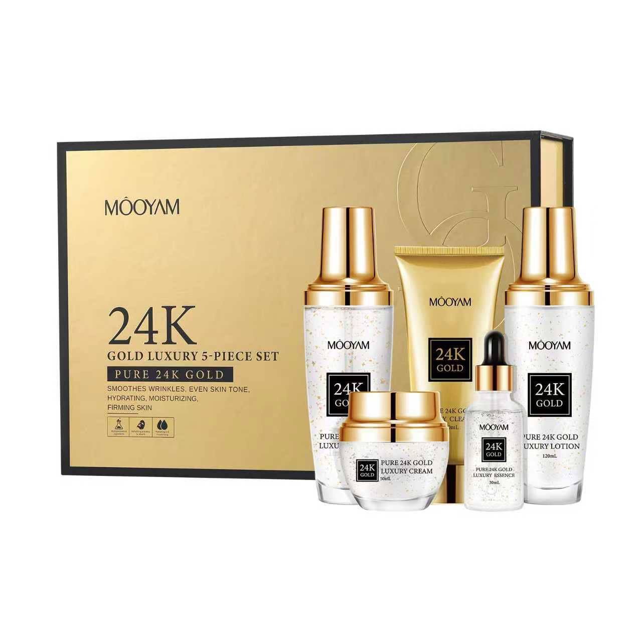 img_1419 (ON SALES) PURE 24K GOLD LUXURY 5PC SET
Smoothes wrinkles,Even skin tone,Hydrating,Moisturizing,Firm skin - Image 1