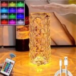 RECHARGEABLE DIAMOND CRYSTAL RGB MULTI COLORED TABLE BED SIDE LAMP DESIGN 3✔️Touch Switch
✔️ All - Match Style
✔️ Multicolour (plain & RGB lighting)
✔️16 Different colors - Image 2