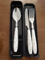 QUALITY ADULT AND TEENAGER CUTLERY SPOON,KNIFE AND FORK WITH CASE DESIGN 1
