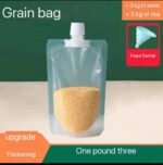 STRONG TRANSPARENT SUNCTION NOZZLE BAG(REUSABLE)For storing foodstuff,Snacks,Oils,drinks e.t.c - Image 6