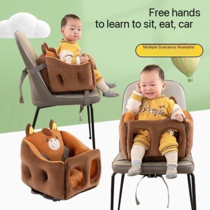 BABY SITTER WITH BELT(CAN BE USED IN THE  CAR,CHAIR AND ON THE FLOOR) CODE 046 Ember 
Has 2 zipper in the front to easily open and carry the baby inside