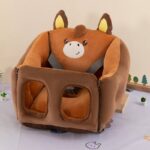 BABY SITTER WITH BELT(CAN BE USED IN THE  CAR,CHAIR AND ON THE FLOOR) CODE 046 Ember 
Has 2 zipper in the front to easily open and carry the baby inside - Image 4