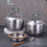 HANDHELD JU CHENG STAINLESS FOOD FLASK WITH INNER PLATE