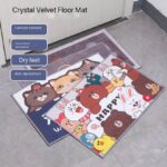CRYSTAL VELVET WATER ABSORBENT ANTI SLIP FOOT MAT 

SIZE 40*60CM