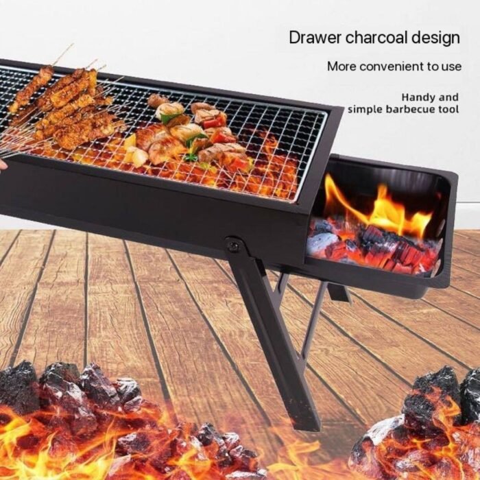 CHARCOAL INDOOR/OUTDOOR BBQ GRILL WITH DRAWER🔆 Ideal for Healthy Roasting 🔆Good for both indoor/outdoor Grilling Purposes
🔆 With drawer added Value 🔆Conserve Charcoal Usage
🔆Ideal for all Homes - Image 2