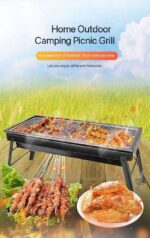 CHARCOAL INDOOR/OUTDOOR BBQ GRILL WITH DRAWER 

🔆 Ideal for Healthy Roasting 🔆Good for both indoor/outdoor Grilling Purposes 
🔆 With drawer added Value 🔆Conserve Charcoal Usage 
🔆Ideal for all Homes - Image 5