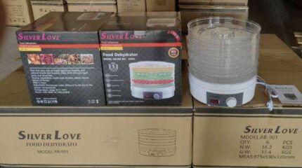 600WATT SILVER LOVE 5 LAYER FOOD DEHYDRATOR…ROUND SHAPE