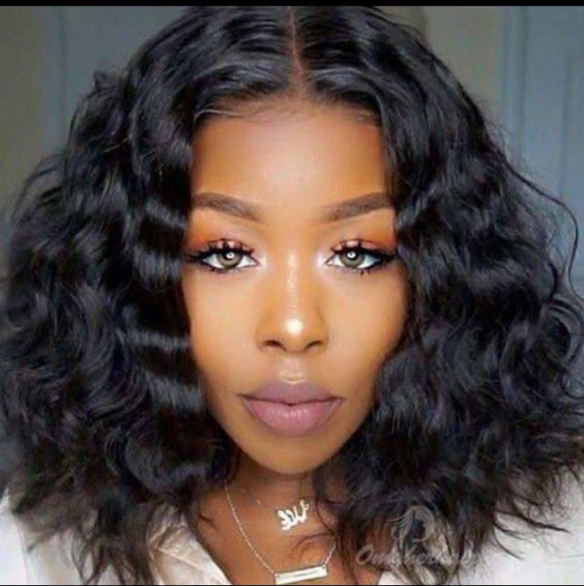 img_3907 14″ body wave hair Wig With very neat t-closureVery soft, full and fine100% positive reviews so far - Image 1